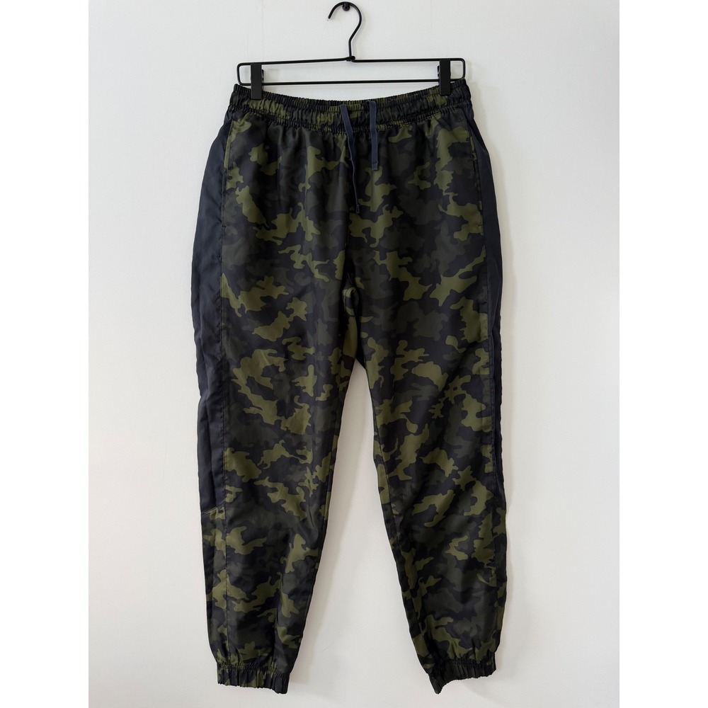 Nike Mens Camo Windrunner Joggers Green Black BV2981-331 Medium